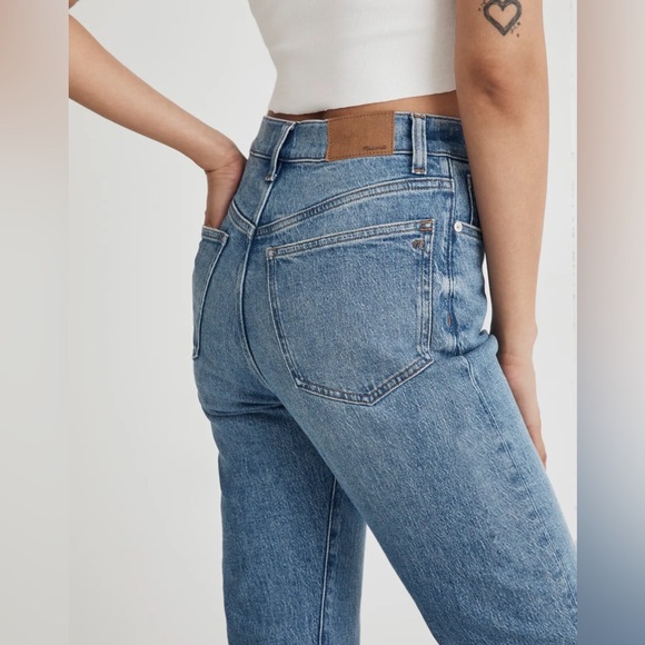 Madewell The Petite '90s Straight Jean in Enmore Wash Sz 32P - Picture 4 of 16